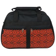 Сумка хозяйственная для покупок Wallaby  2703.443 Черная с оранжевым