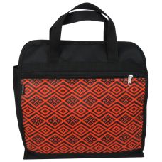 Сумка хозяйственная Wallaby 2701.443 Черная с оранжевым