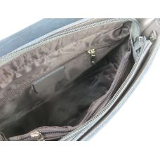  Женская кожаная сумка на плечо Serena 1430 Серая