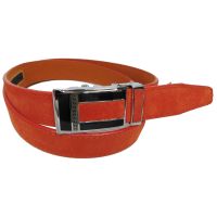 Брючный мужской замшевый ремень Skipper 5581-5-2 Рыжий 3,5 см