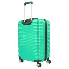 Малый пластиковый чемодан на колесах 45L GD Polo cалатовый