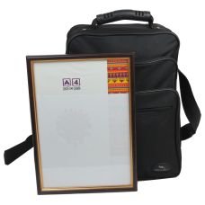 Вертикальная мужская сумка, портфель Wallaby 2281 черная