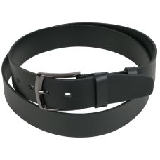 Мужской длинный кожаный ремень, батал для джинс Skipper черный