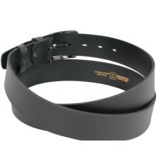 Мужской длинный кожаный ремень, батал для джинс Skipper черный