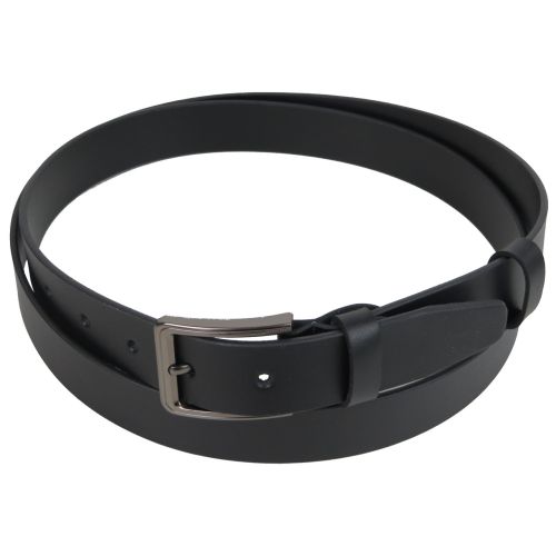 Длинный мужской кожаный ремень, батал для брюк Skipper черный