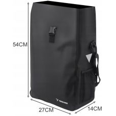 Багажная велосумка, велосипедная сумка 15L Trizand черная