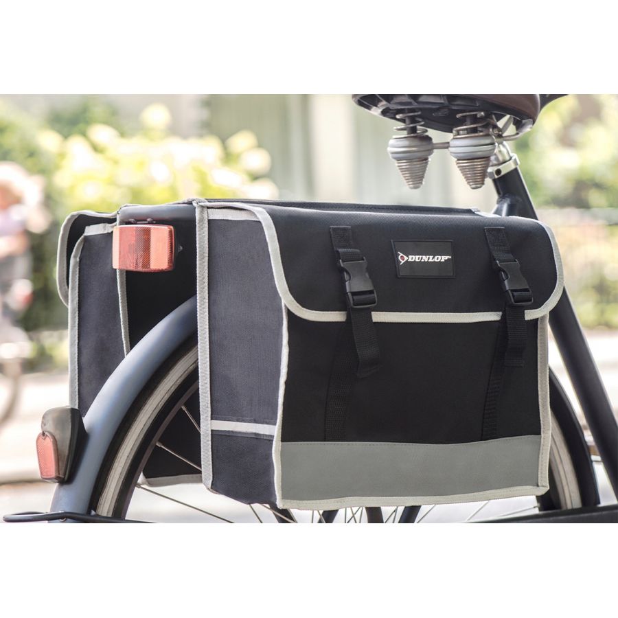 Велосипедная сумка на багажник, велосумка 26L Dunlop черная