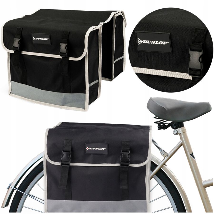 Велосипедная сумка на багажник, велосумка 26L Dunlop черная