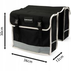Велосипедная сумка на багажник, велосумка 26L Dunlop черная