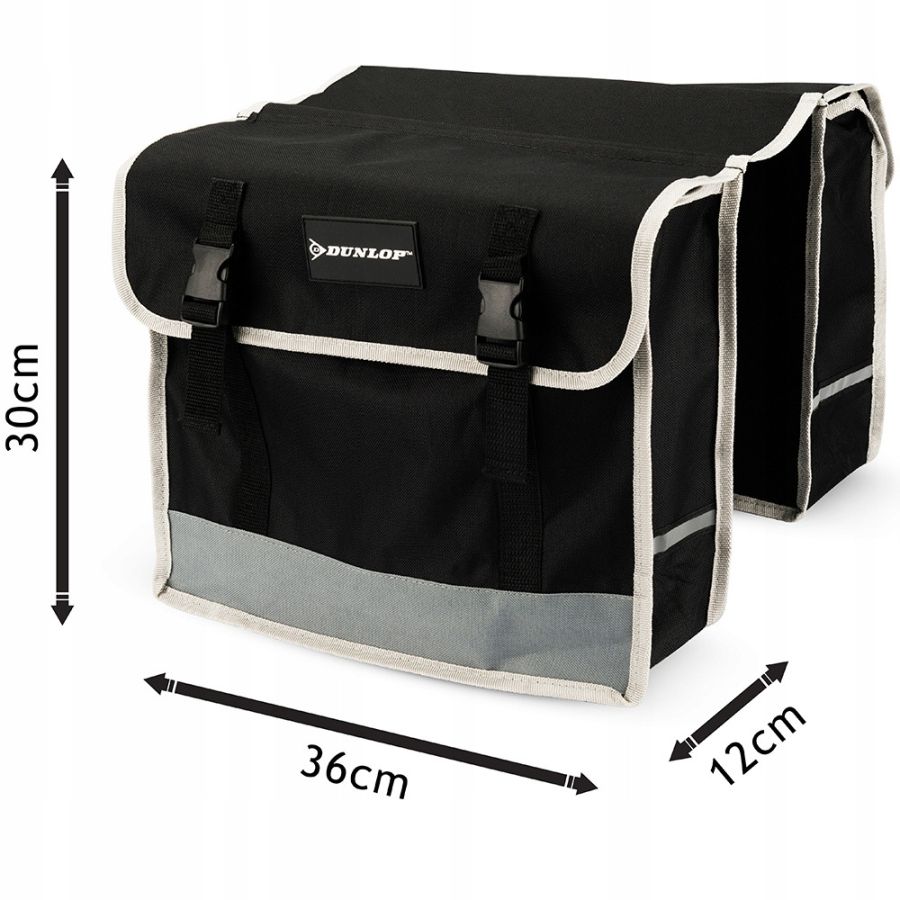 Велосипедная сумка на багажник, велосумка 26L Dunlop черная