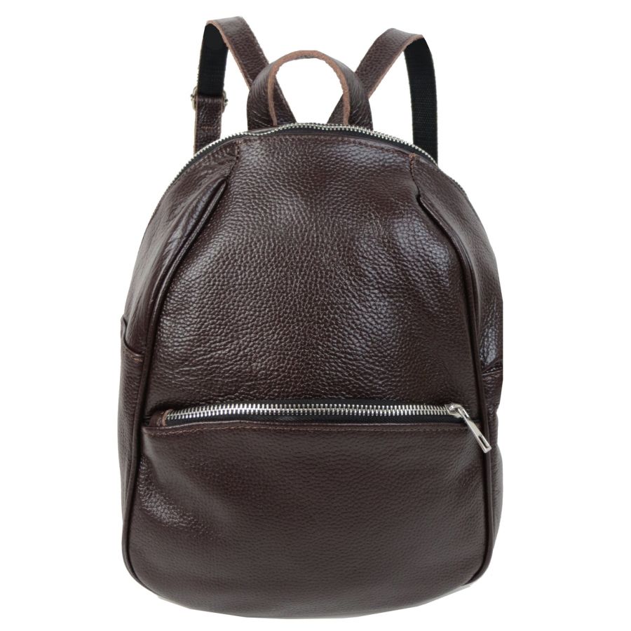 Кожаный женский рюкзак Borsacomoda 814.034 9L  Коричневый