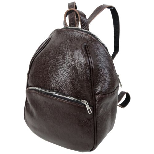 Кожаный женский рюкзак Borsacomoda 814.034 9L  Коричневый