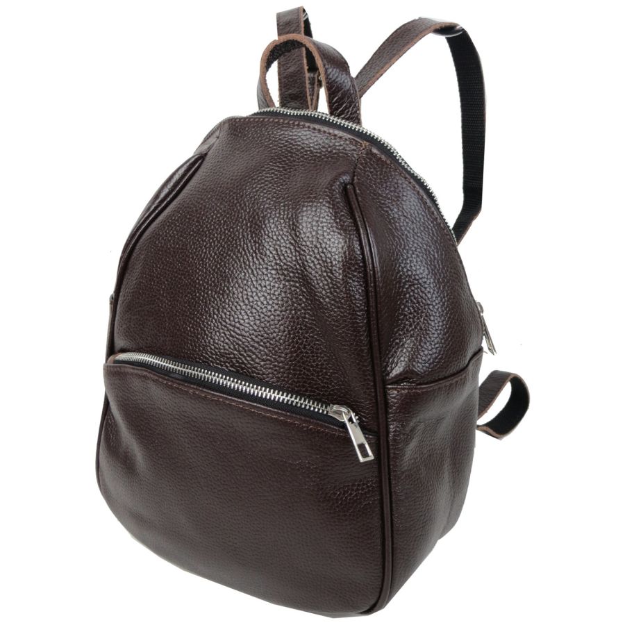 Кожаный женский рюкзак Borsacomoda 814.034 9L  Коричневый