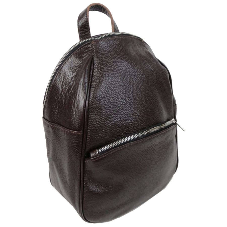 Кожаный женский рюкзак Borsacomoda 814.034 9L  Коричневый