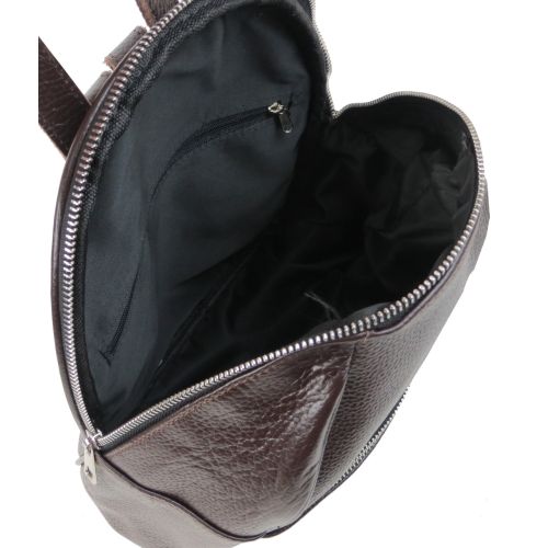 Кожаный женский рюкзак Borsacomoda 814.034 9L  Коричневый