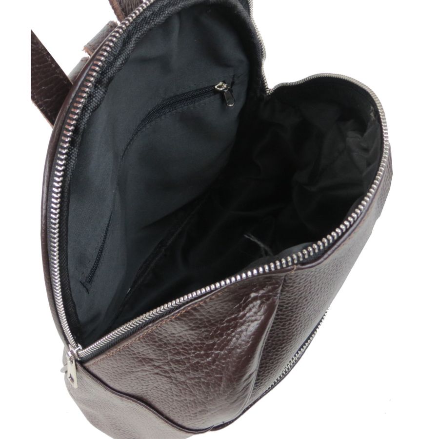 Кожаный женский рюкзак Borsacomoda 814.034 9L  Коричневый
