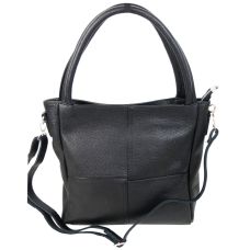 Женская кожаная сумка на двух ручках Borsacomoda 853.023 Черная