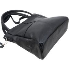 Женская кожаная сумка на двух ручках Borsacomoda 853.023 Черная