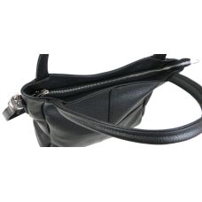Женская кожаная сумка на двух ручках Borsacomoda 853.023 Черная