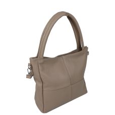 Женская кожаная сумка на двух ручках Borsacomoda 853.018 Бежевая