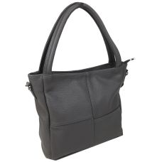 Женская кожаная сумка на двух ручках Borsacomoda 853.021 Серая