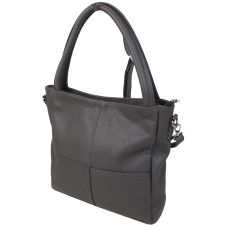 Женская кожаная сумка на двух ручках Borsacomoda 853.021 Серая