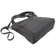 Женская кожаная сумка на двух ручках Borsacomoda 853.021 Серая