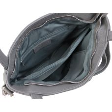 Женская кожаная сумка на двух ручках Borsacomoda 853.021 Серая