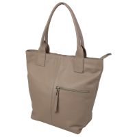 Женская кожаная сумка Borsacomoda 811.018-1 Бежевая 