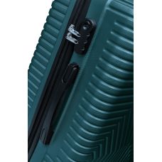 Малый пластиковый чемодан на колесах 45L GD Polo бирюзовый