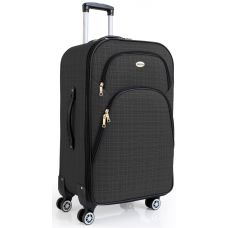 Маленький тканевый чемодан на колесах 42L Gedoх темно-серый
