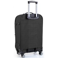 Маленький тканевый чемодан на колесах 42L Gedoх темно-серый