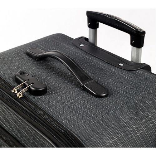 Маленький тканевый чемодан на колесах 42L Gedox темно-серый