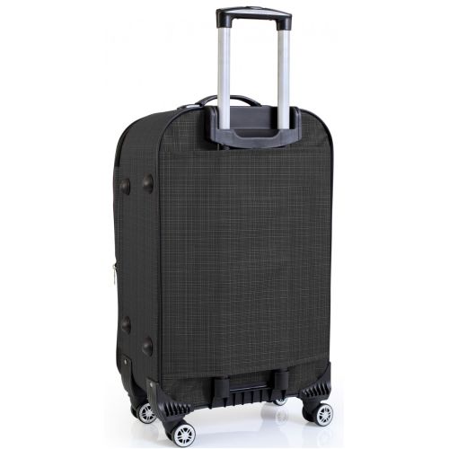Тканевый средний чемодан на четырех колесах 67L Gedox темно-серый