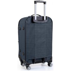 Большой текстильный чемодан на колесах 100L Gedoх темно-синий