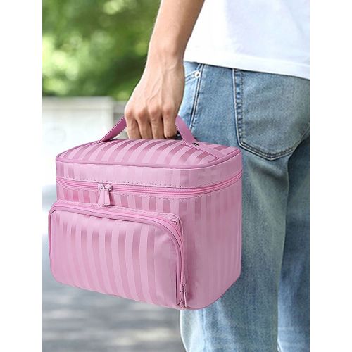 Дорожная косметичка, бьюти кейс 5L Trip Story 17x22x15 розовый