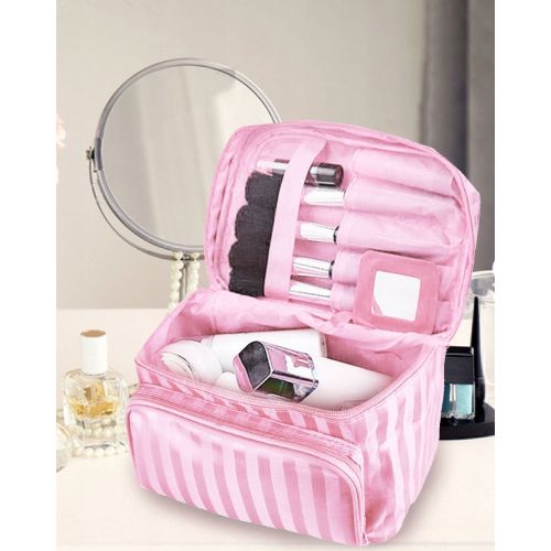 Дорожная косметичка, бьюти кейс 5L Trip Story 17x22x15 розовый