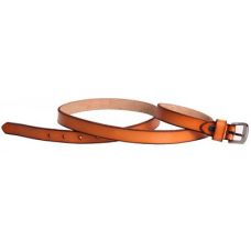 Женский узкий кожаный ремень Dovhani kt6631 Оранжевый