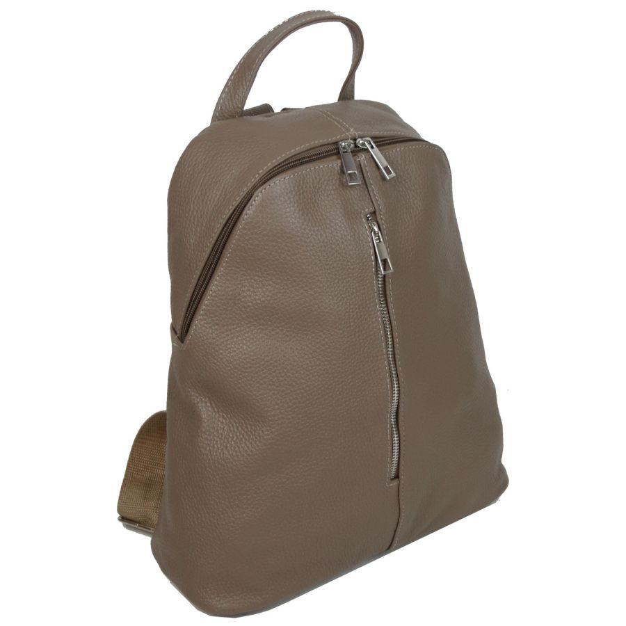 Женский кожаный рюкзак Borsacomoda 841.035 14 л Светло Коричневый