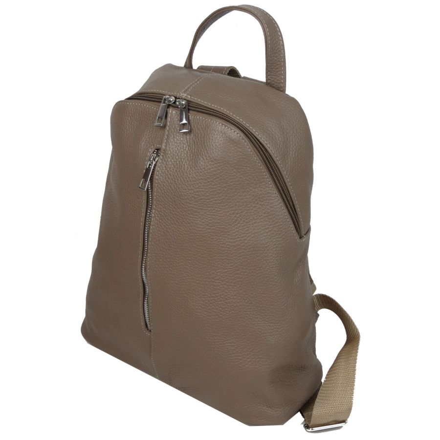 Женский кожаный рюкзак Borsacomoda 841.035 14 л Светло Коричневый