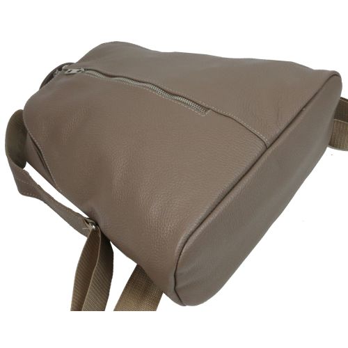 Женский кожаный рюкзак Borsacomoda 841.035 14 л Светло Коричневый