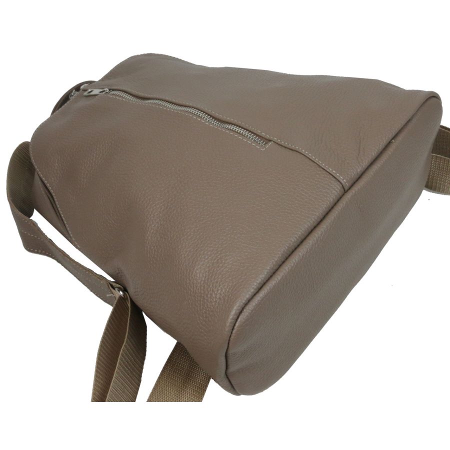 Женский кожаный рюкзак Borsacomoda 841.035 14 л Светло Коричневый