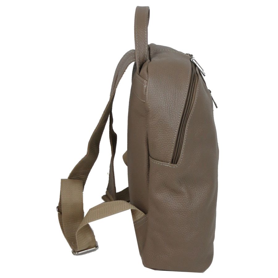 Женский кожаный рюкзак Borsacomoda 841.035 14 л Светло Коричневый