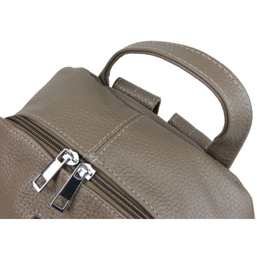 Женский кожаный рюкзак Borsacomoda 841.035 14 л Светло Коричневый