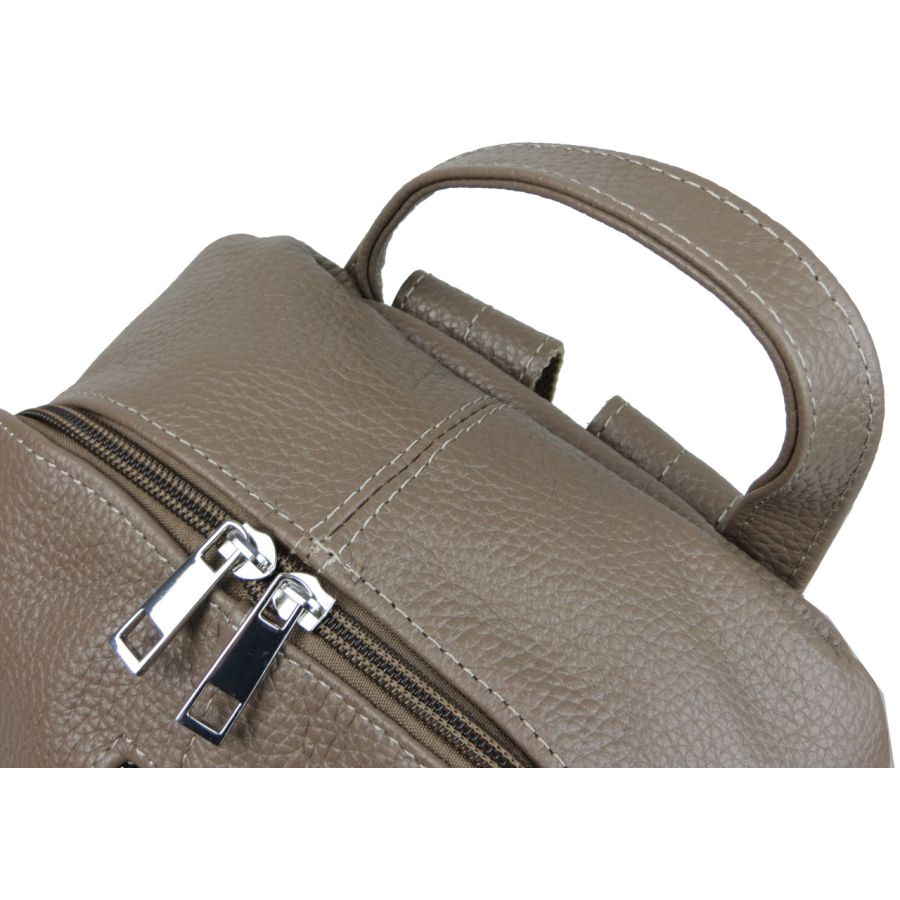 Женский кожаный рюкзак Borsacomoda 841.035 14 л Светло Коричневый