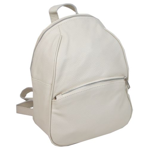 Кожаный женский рюкзак Borsacomoda 814.027 9L  Бежевый