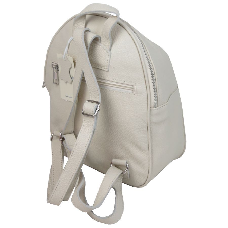 Кожаный женский рюкзак Borsacomoda 814.027 9L  Бежевый