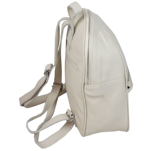 Кожаный женский рюкзак Borsacomoda 814.027 9L  Бежевый