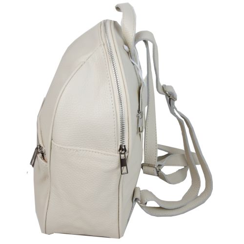 Кожаный женский рюкзак Borsacomoda 814.027 9L  Бежевый