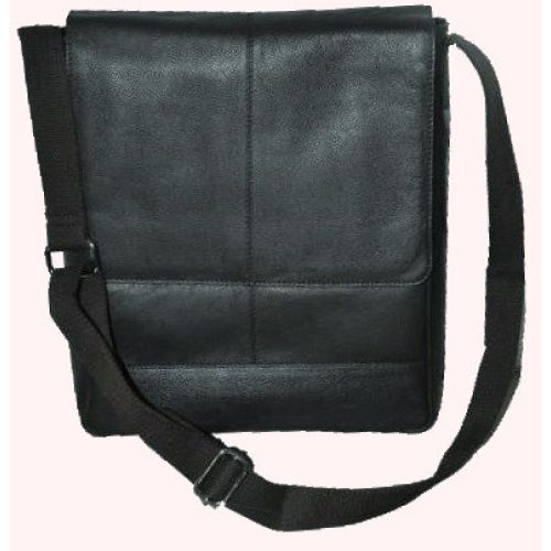 Мужская кожаная сумка, планшетка Livergy черная